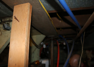 Inspection of the basement can reveal issues with plumbing, floor supports or electrical.